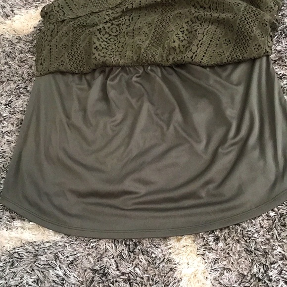 BY & BY OFF THE SHOULDER SHORT SLEEVE LACE TOP XL - Picture 7 of 7